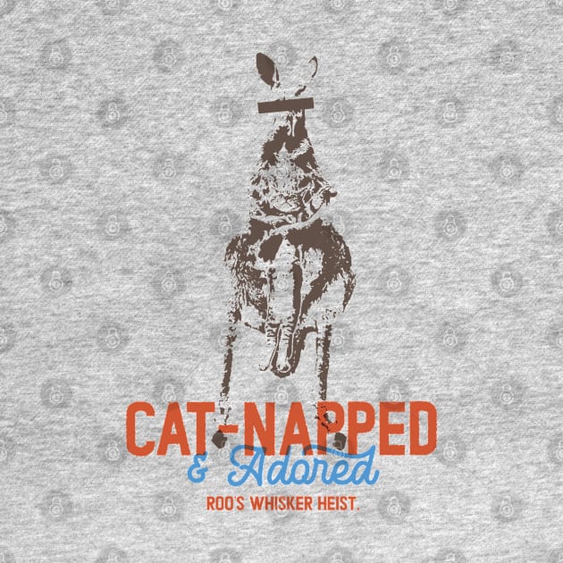Cat-Napped and Adored Funny Pun Cat Kangaroo by Fitastic